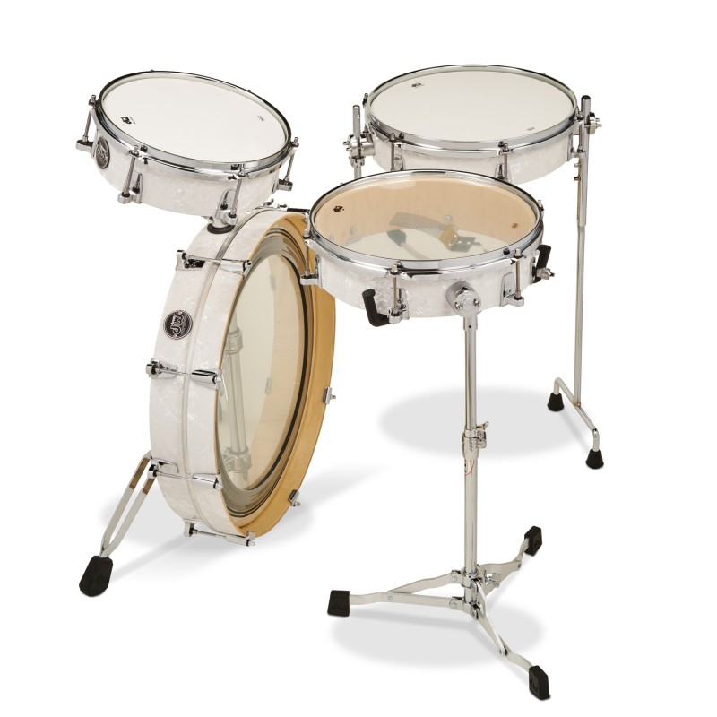 DW LowPro Kit 旅行鼓組 Marine White 白色