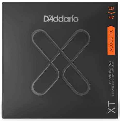 D'Addario XT 10-47 黃銅木吉他弦 (XTABR1047)