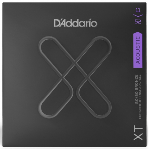 D'Addario XT 11-52 黃銅木吉他弦 (XTABR1152)