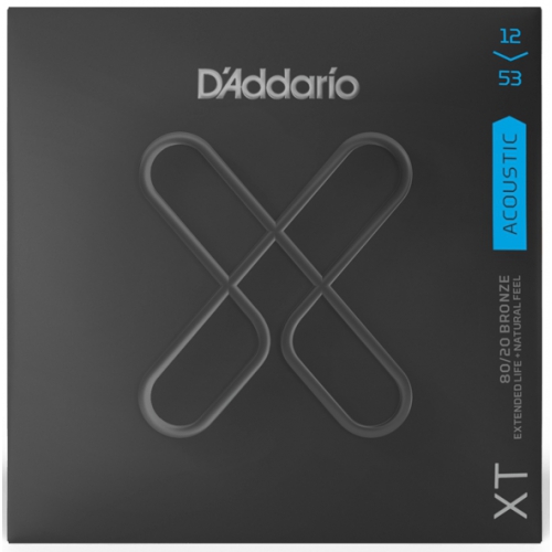 D'Addario XT 12-53 黃銅木吉他弦 (XTABR1253)