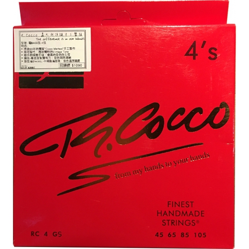 R.Cocco 電貝斯弦 45-105 鋼弦 RC4GS｜義大利高級手工弦