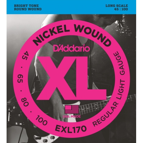 D'Addario EXL170 45-100 電貝斯弦 / Nickel Wound