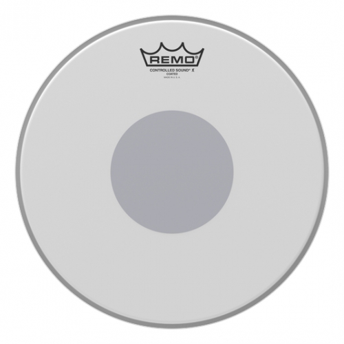 Remo Controlled Sound X Coated Black Dot 12" 單層噴白貼點小鼓皮 CX-0112-10