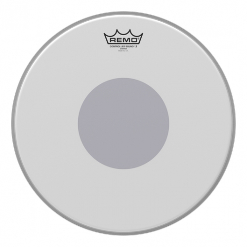 Remo Controlled Sound X Coated Black Dot 14" 單層噴白貼點小鼓皮 CX-0114-10