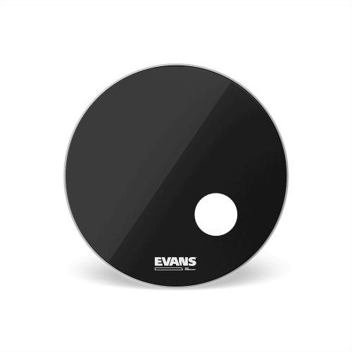 Evans 20" 鼓皮 EQ3 大鼓響應面 單層 挖孔 內弱 黑色 BD20RB