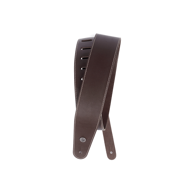 Planet Waves 經典皮製背帶 棕底白縫線 25LS01-DX
