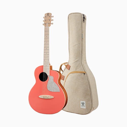 aNueNue 色彩系列 面單旅行吉他 接電款 活珊瑚橘 MC10-LCE