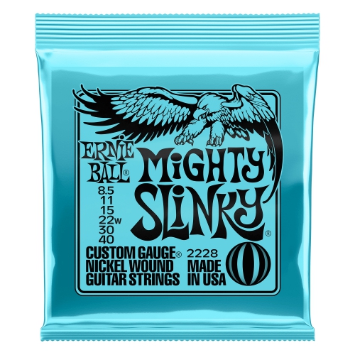 Ernie Ball Mighty Slinkys 8.5-40 鍍鎳電吉他弦 (2228)