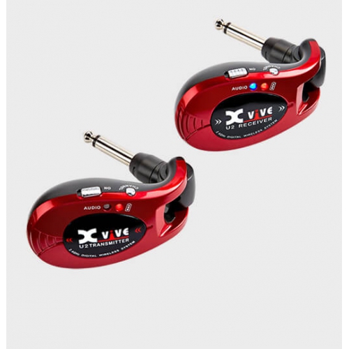 Xvive U2 無線發射/接收器 電吉他/貝斯可用 紅色