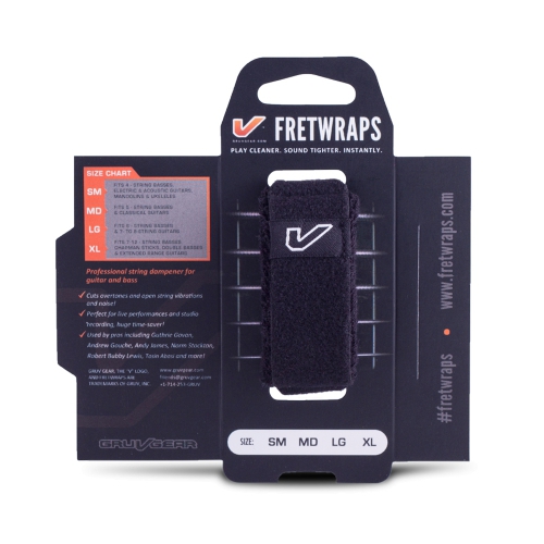 GruvGear FretWraps 悶音束帶 黑色 BLK