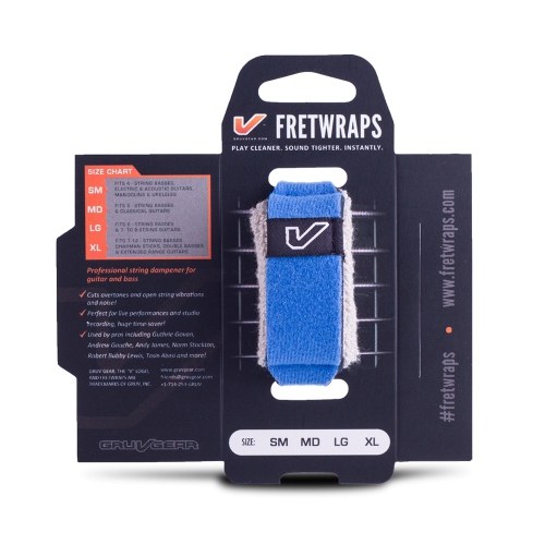 GruvGear FretWraps 悶音束帶 SM款 藍色 BLU