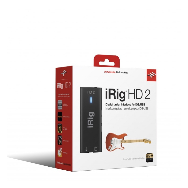 IK Multimedia iRig HD 2 吉他/貝斯 行動裝置錄音介面 IOS/ADR/MAC/PC