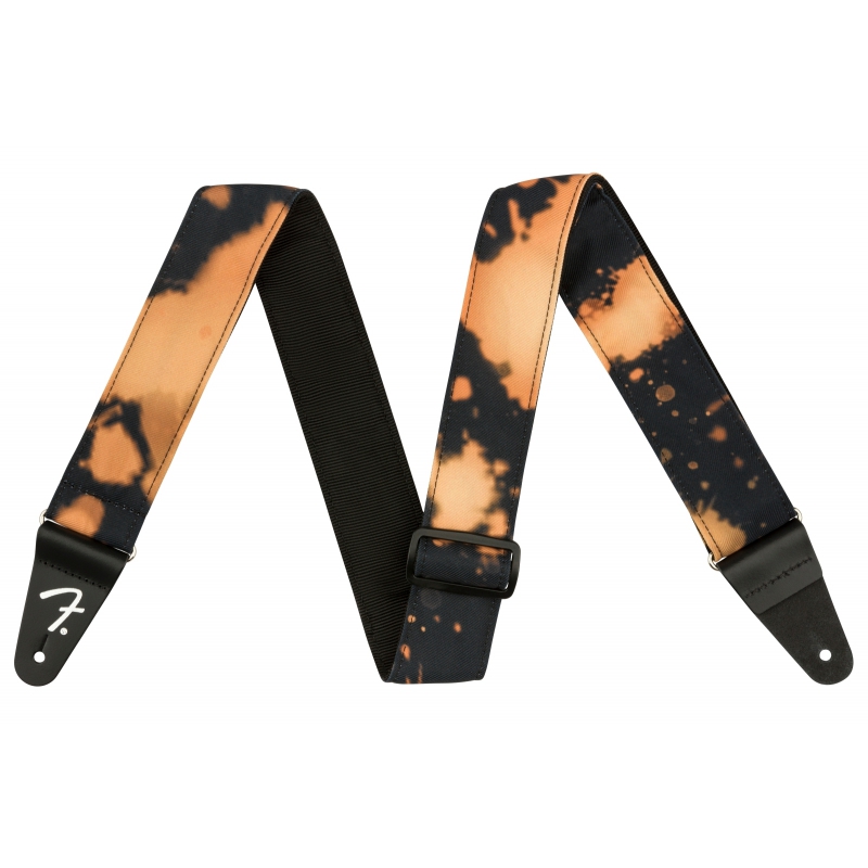 Fender 背帶 Tie Dye Acid Wash 黑色