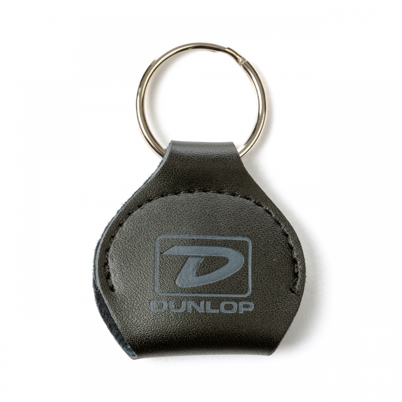Dunlop Pick夾鑰匙圈 黑字銀圈 5201