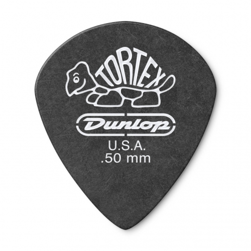 Dunlop 482R Tortex® Pitch Black Jazz III Pick 吉他彈片 0.5
