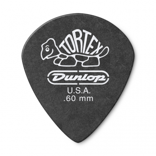Dunlop 482R Tortex® Pitch Black Jazz III Pick 吉他彈片 0.60