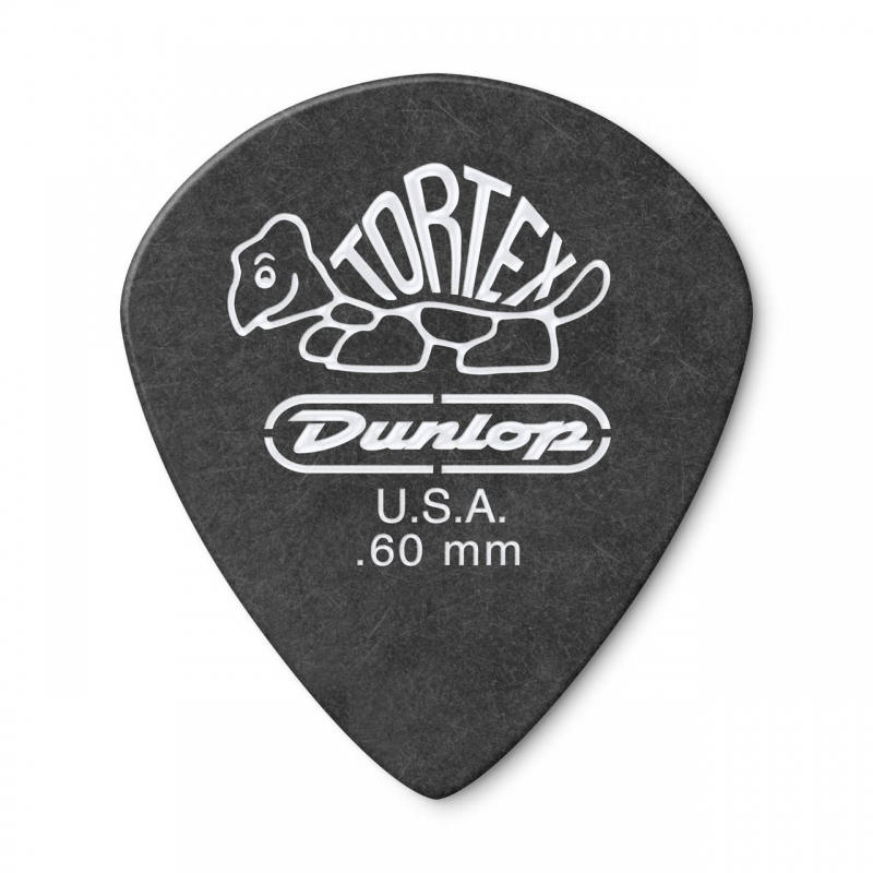 Dunlop 482R Tortex® Pitch Black Jazz III Pick 吉他彈片 0.60