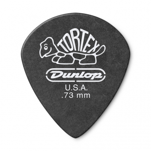 Dunlop 482R Tortex® Pitch Black Jazz III Pick 吉他彈片 0.73