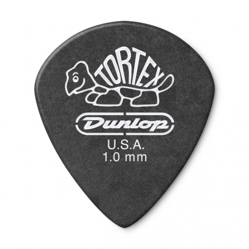 Dunlop 482R Tortex® Pitch Black Jazz III Pick 吉他彈片 1.0