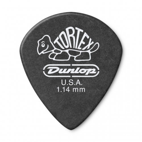 Dunlop 482R Tortex® Pitch Black Jazz III Pick 吉他彈片 1.14