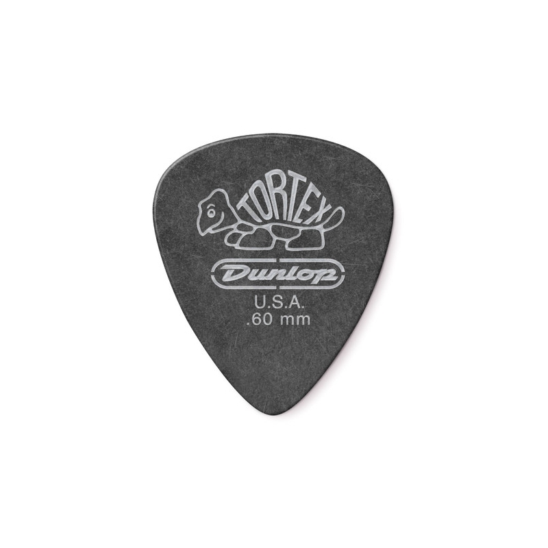 Dunlop 488R Tortex® Pitch Black Standard Pick 吉他彈片 0.60