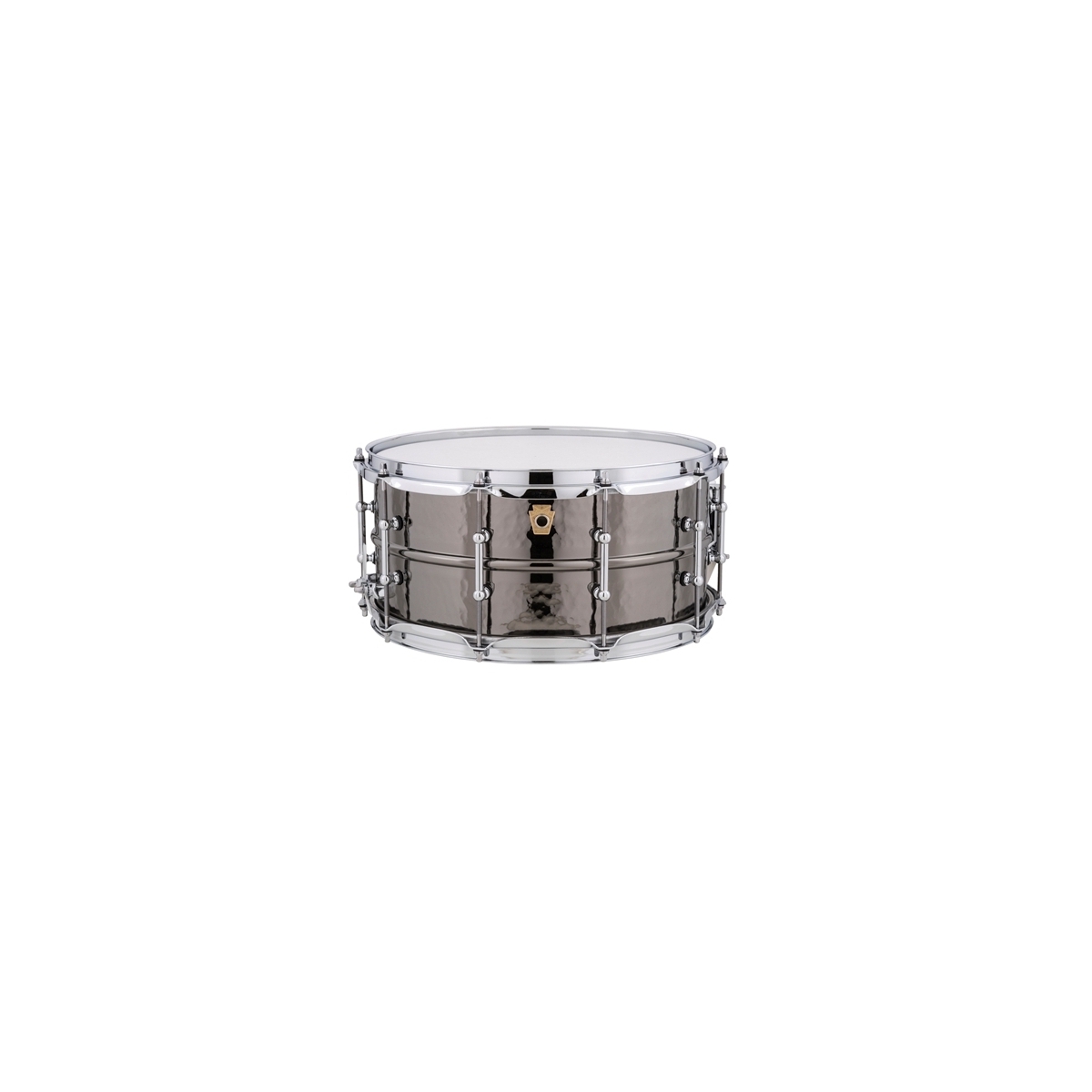 Black Drum Snare Ludwig Beauty - Lugs Hammered 14x6.5 Tube 0 6.5 x 