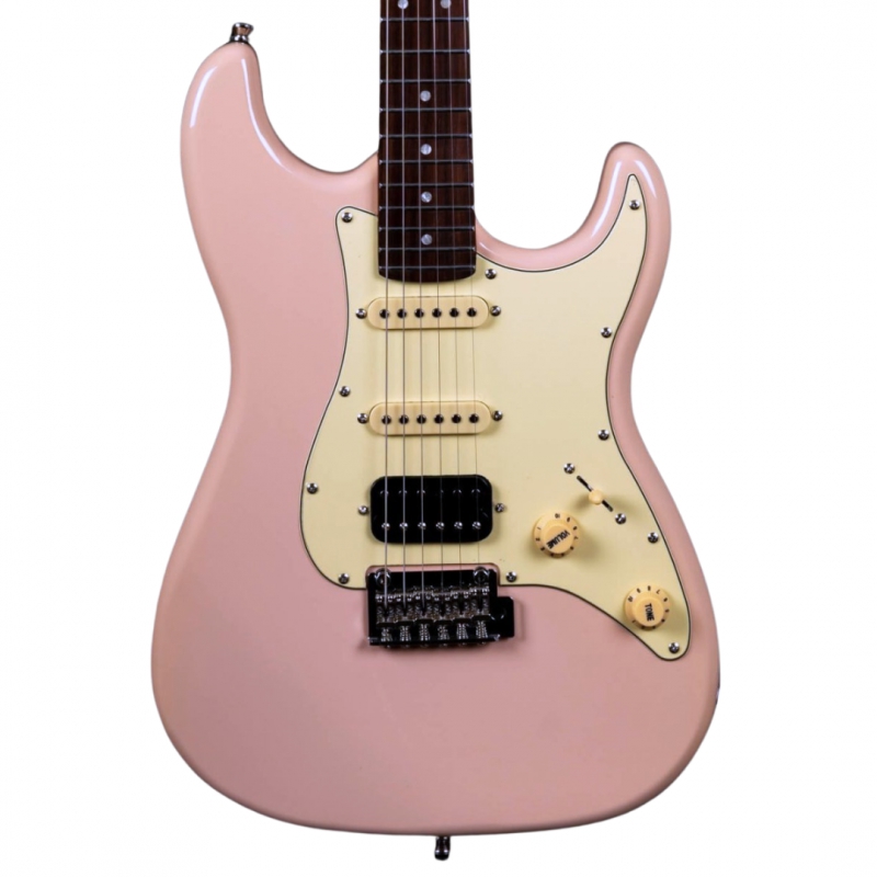JET Guitars 電吉他 Strato 加拿大烤楓木琴頸 玫瑰木指板 HSS JS-400PKR 粉紅色