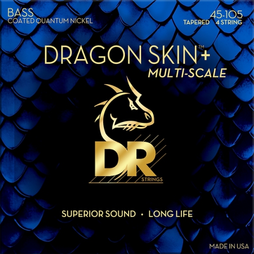 DR 電貝斯弦 DBQ-45 Dragon Skin+ 45-105 四弦