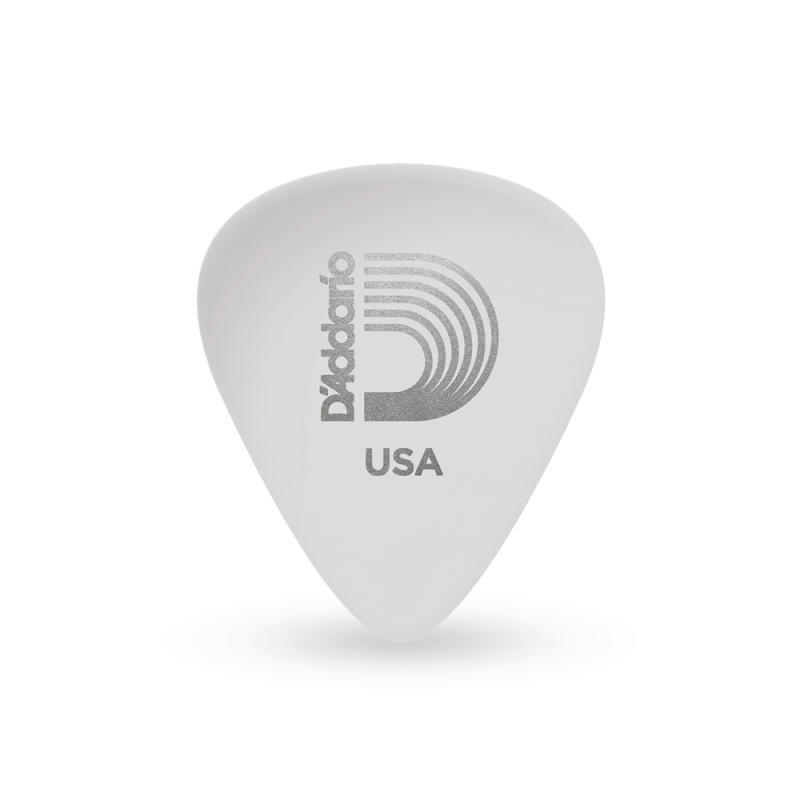 D'Addario CLASSIC CELLULOID PICK, WHITE 吉他彈片 0.7MM 1CWH4-10