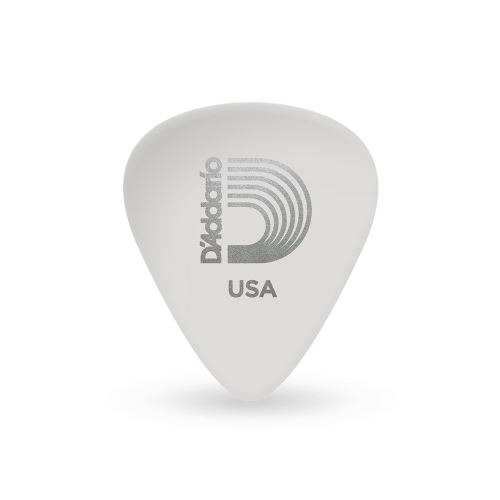 D'Addario CLASSIC CELLULOID PICK, WHITE 吉他彈片 1.0MM 1CWH6-10