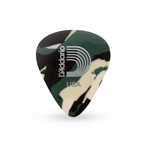 DADDARIO CLASSIC CELLULOID PICK, CAMOUFLAGE 吉他彈片 0.5MM 1CCF2-10