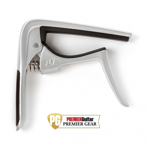 Jim Dunlop TRIGGER® FLY™ CAPO CURVED - SATIN CHROME 移調夾 63CSC