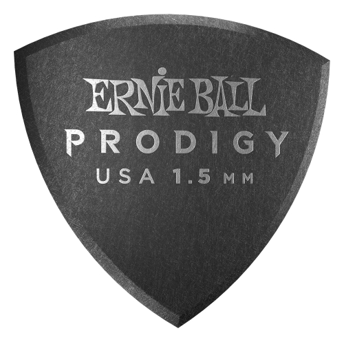 Ernie Ball Prodigy Large Shield Pick Black 1.5mm 6片 P09332