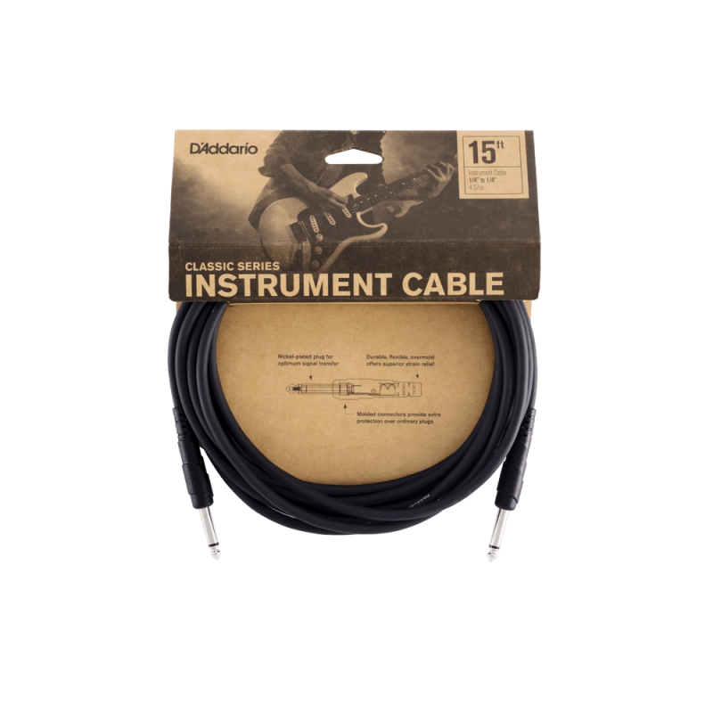 Planet Waves (D'Addario) 15ft 導線 II頭 Classic Series CGT-15
