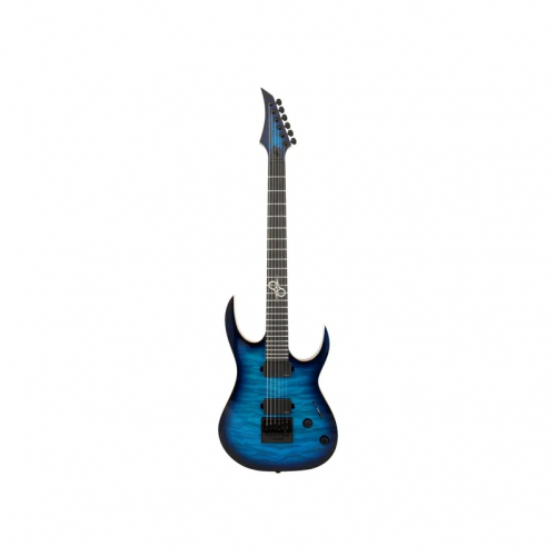 Solar Guitars S1.6AQOB Quilted Ocean Blue Burst 電吉他