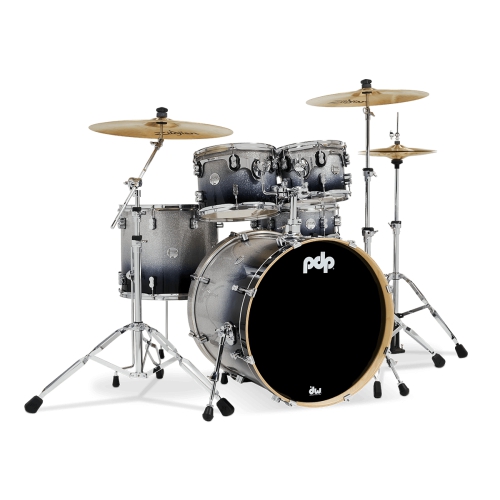 PDP Concept Maple 楓木鼓組 5粒組 5PCS - Silver to Black Fade Lacquer PDCM2215SB