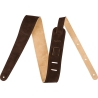 Fender 背帶 Reversible Suede 系列 雙面雙色麂皮 Brown and Tan 咖/灰色
