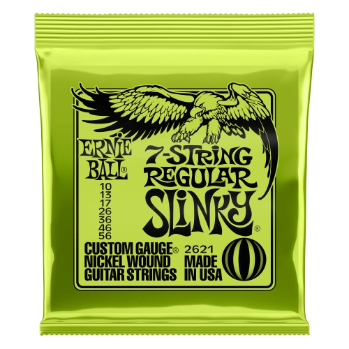 Ernie Ball Regular Slinky 10-56 鍍鎳電吉他弦 7弦 (2621)