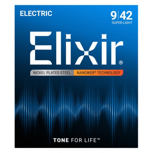 Elixir 電吉他弦 Nanoweb 薄包覆 09-42 (12002)