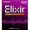 Elixir Nanoweb 薄包覆 10-47 木吉他弦 Phosphor Bronze 磷青銅 (16002)