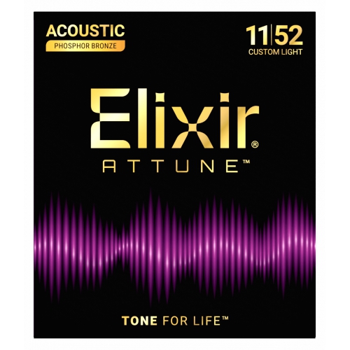 Elixir 木吉他弦 Attune 超薄包覆 11-52 磷青銅 Phosphor Bronze (21027)