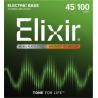 Elixir Nanoweb Bass 四弦 45-100 / 鍍鎳 (14052)