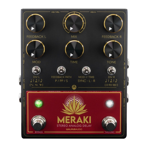 Walrus Audio Meraki Stereo Analog Dual Delay效果器