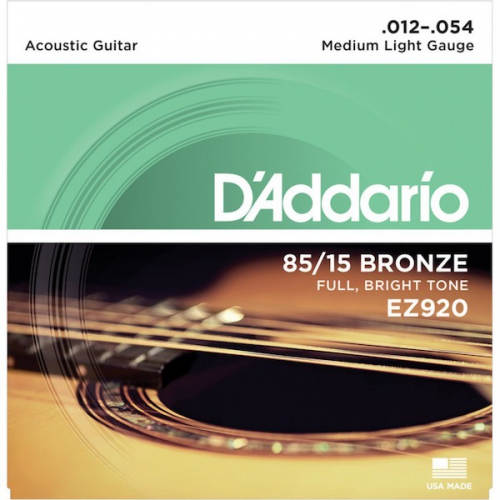D'Addario EZ920 12-54 木吉他弦 85/15 Bronze