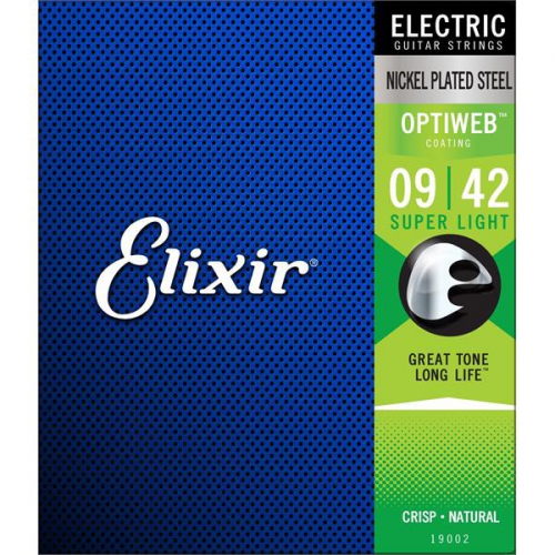 Elixir Optiweb 超薄包覆 09-42 電吉他弦 (19002)