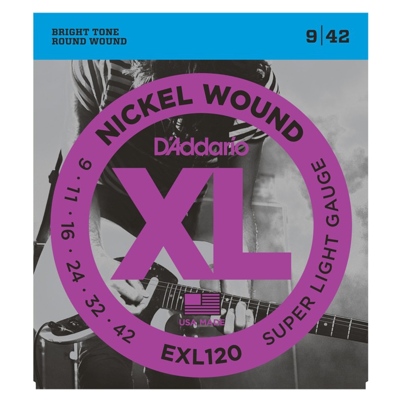 D'Addario EXL120 Nickel Wound EG09-42