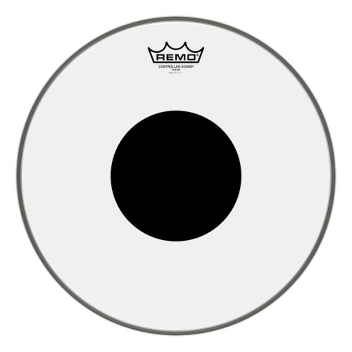 Remo Controlled Sound Clear Black Dot Tom/小鼓 打擊面鼓皮 ( 8 10 12 13 14 16 18 )