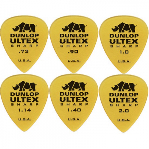 Dunlop 433R Ultex® Sharp Pick 犀牛吉他彈片 72片裝