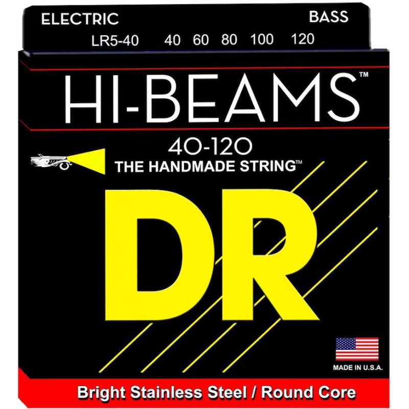 DR 電貝斯弦 LR5-40 Hi-Beams 40-120 五弦