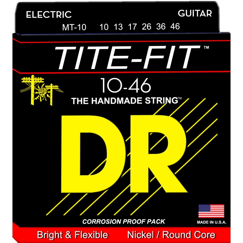 DR Tite-Fit 10-46 電吉他弦 MT10